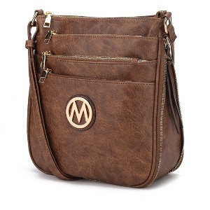 MKF Collection Salome Shoulder Crossbody Women’s Handbag Expandable Multi-Compartment Vegan Leather by Mia K - 1 of 4