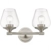 Livex Lighting Willow 2 - Light Vanity in  Brushed Nickel - 4 of 4