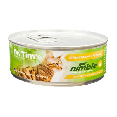 Dr. Tim's Paté Chicken & Vegetable Premium Wet Cat Food - 5.5oz/24ct Pack