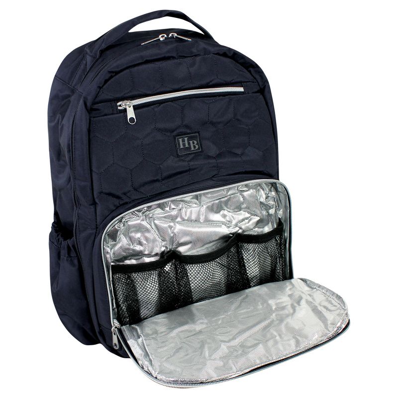 Hudson Baby Premium Diaper Bag Backpack and Changing Pad, Navy, One Size, 3 of 6