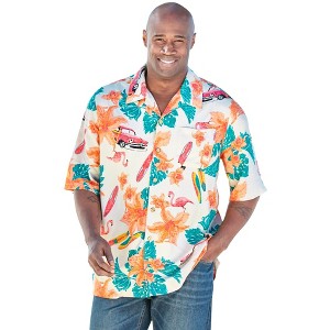 KingSize KS Island Printed Rayon Short-Sleeve Shirt - 1 of 4