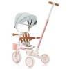 Whisen 7-in-1 Stroller & Baby Tricycle, Foldable Toddler Bike with Adjustable Handle, Canopy, Guardrail - 2 of 4
