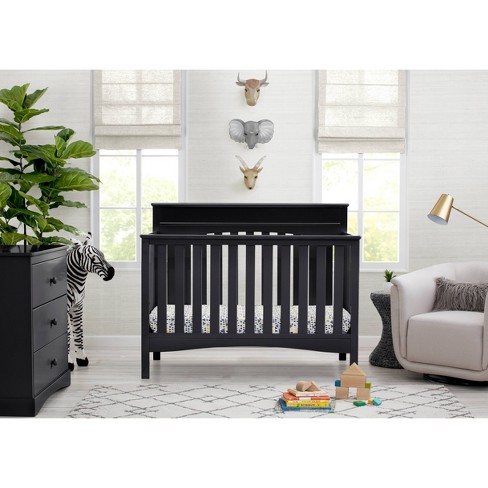 Delta Children Skylar 4 In 1 Convertible Crib Black Target