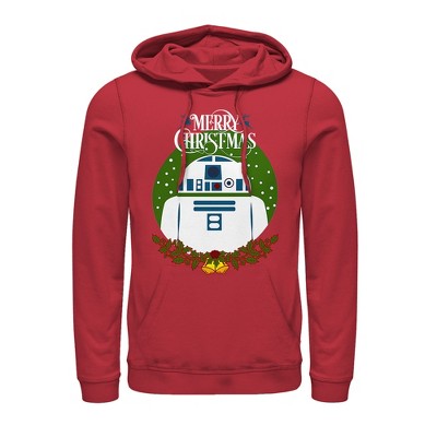 Men's Star Wars Merry Christmas R2-D2 Pull Over Hoodie