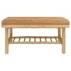 vidaXL Patio Coffee Table 35.4 in.x21.7 in.x14.6 in. Bamboo - 3 of 4