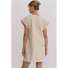 Women's Faux Leather And Pearls Dress - entro - 4 of 4