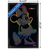 Trends International Disney Minnie Mouse - Rainbow Outline Framed Wall Poster Prints - 3 of 4