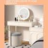 Whizmax 19 Inch Round Vanity Mirror with Led Lights, Touch Control 3 Color Lighting Dimmable Makeup Mirror - 3 of 4