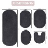 Home Weavers Double Ruffle Collection 100% Cotton Tufted Bathroom Rug Set, Non-Slip Latex Bath Rug Set - 3 of 4