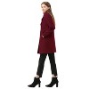 Allegra K Women's Notched Lapel Double Breasted Long Trench Coat - 4 of 4