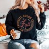Simply Sage Market Women's Graphic Sweatshirt My Favorite Color Is Fall Circle - 2 of 4