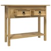 vidaXL Console Table Mexican Pine Corona Range 36.6"x13.6"x28.7" - 4 of 4