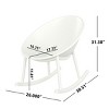 Coolbibila-Patio Chair Set Of 2, Patio Chair Made Of High-Quality Polypropylene, Rocking Chairs For Outdoor With Modern Design - 4 of 4