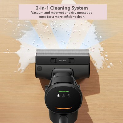 Dreame K20 Pro Wet and Dry Vacuum Black: Bagless, Rechargeable, HEPA Filter, Self-Cleaning, Hardwood & Hard Floor Use - Thumbnail 3