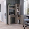 NicBex Home Office Desk 38.7" W Modern Writing Desk with 3-Tier Open Storage Bookshelves, Cabinet and Wooden Frame for Office, Study - 2 of 4