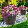 Sunnydaze Indoor/Outdoor Patio, Garden, or Porch Weather-Resistant Double-Walled Anjelica Flower Pot Planter - 24" - 2 of 4