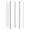 vidaXL 4-Panel Room Divider White 78.7"x86.6" Fabric - Foldable Screen for Privacy and Sunlight Protection, Easy Assembly, Durable Material - 4 of 4