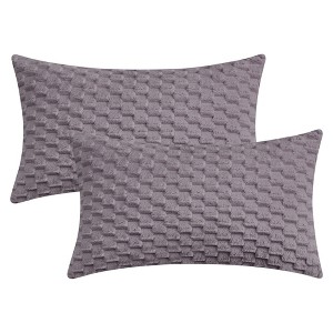 REGALWOVEN Soft Fuzzy Plush Decorative Throw Pillow Covers for Sofa Couch Bed Living Room 2 Pcs - 1 of 4