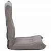 vidaXL Folding Floor Chair, Light Gray Fabric - 4 of 4
