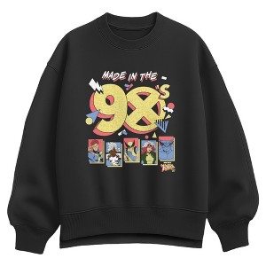 Women's X-Men Made In The 90s Oversized Fleece Crew Sweatshirt