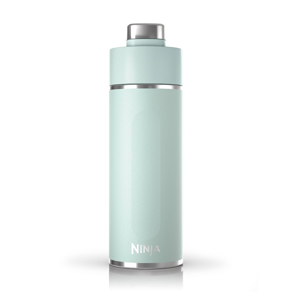 Photos - Glass Ninja Thirsti 18oz Travel Water Bottle - Seafoam Blue 