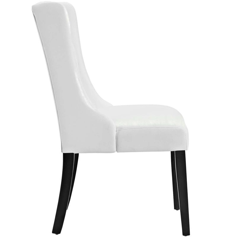 Baronet Tufted Vinyl Upholstery Dining Chair White - Modway, 3 of 6