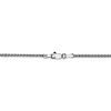 Black Bow Jewelry 1.4mm, 14k White Gold Diamond Cut Solid Spiga Chain Necklace - 4 of 4