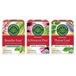 Traditional Medicinals Immunity- 1 of each: Breathe Easy, Echn Plus, Throat Coat Tea - 3 Pack