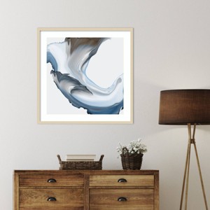 Amanti Art Liquid Blue Motion II by Alex Black Framed Wall Art Print - 1 of 4