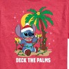 Men's - Lilo and Stitch - Deck the Palms Christmas Short Sleeve Graphic T-Shirt - 2 of 4