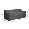 Coolbibila-Weather-Resistant Sofa Cover For Outdoor, Furniture Covers With UV-Resistant Fabric, 3 Seater Sofa Cover For Comprehensive Protection - 4 of 4