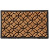 HomeRoots 24" X 36" Black And Natural Geometric Outdoor Coir And Rubber Door Mat - 4 of 4