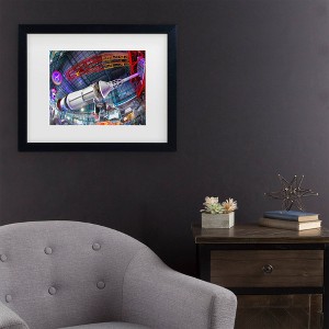 Trademark Fine Art Mich Catanzaro Saturn Five Kennedy Space Center Matted Framed Art - 1 of 4