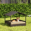 Yaheetech Rattan Dog House with Canopy and Water-Resistant Cushion - 2 of 4