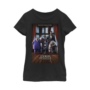 Girl's Addams Family Theatrical Poster T-Shirt - 1 of 3
