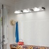 DOMETOUR Modern Chrome LED Vanity Light, 6-Lights Wall Sconce for Bathroom and Mirror, Sleek Minimalist Design, Energy-Efficient, Easy to Install - 4 of 4