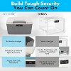 SereneLife 8.5 Gallon Locking Storage Bin - SLSBXN750GY - Combination Lock, Stackable, Gray - 4 of 4