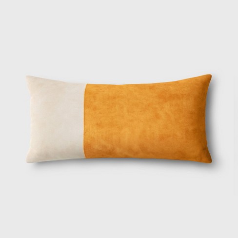 Gold oblong pillow best sale