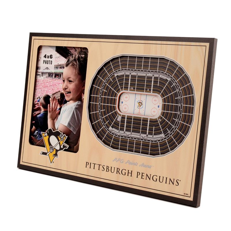 NHL Pittsburgh Penguins 4&#34;x6&#34; 3D StadiumViews Picture Frame, 1 of 6