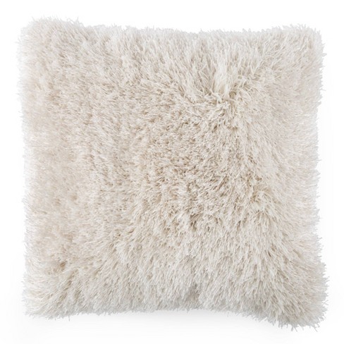 24x24 Oversized Plush Faux Fur Square Throw Pillow - Yorkshire Home :  Target