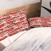 Deny Designs King Cynthiaf Gingerbread Village Duvet Cover and Pillow Sham Pink - 2 of 3