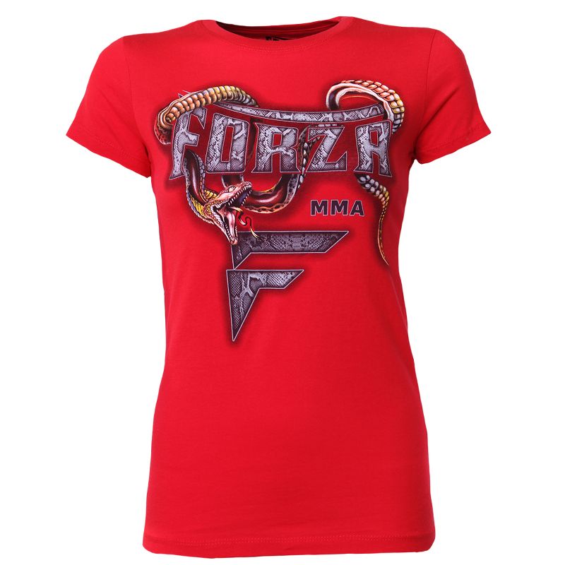 Forza Sports Women's "Slither" T-Shirt - Red, 1 of 3