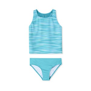 Lands' End Kids Chlorine Resistant Tankini Swim Set - 1 of 3