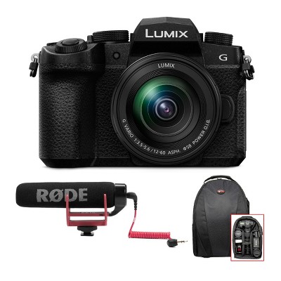 Panasonic LUMIX G95 20.3MP Mirrorless Camera with 12-60mm Lens and Mic Bundle