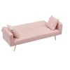 NicBex Couches for Living Room 71.7" Loveseat Sofa Bed Adjustable Sofa Bed Modern Teddy Upholstered 2-seater Sleeper Sofa with 2 Throw Pillows - 2 of 4