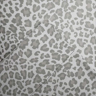 Twin Leopard Print Cotton Flannel Deep Pocket Sheet Set