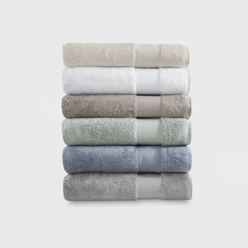 Turkish 100% Cotton 6pc Absorbent Ultra Soft Bath Towel Set, 3 of 12