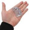 Unique Bargains Anti-Static Pocket Size Wide Tooth for Thick Curly Hair Detangling Comb 1 Pc - 2 of 4