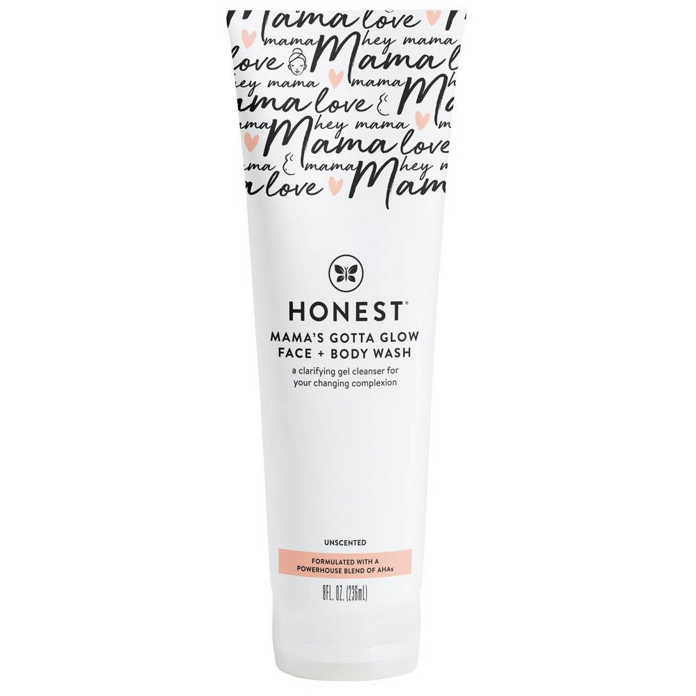 Photos - Shower Gel The Honest Company Honest Mama Face and Body Wash - 8 fl oz