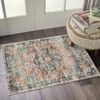 Vintage Area Rug – Washable Low-Pile Carpet, Non-Slip Soft Floor Rug for Living Room, Bedroom & Dining Room - 2 of 4